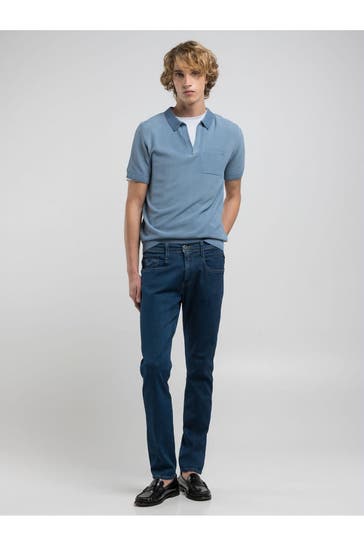 REPLAY Jeans dunkelblau slim
