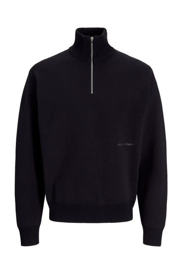 JACK & JONES - Strick-Troyer schwarz