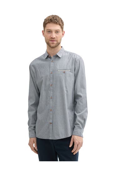 TOM TAILOR Casual-Hemd grau