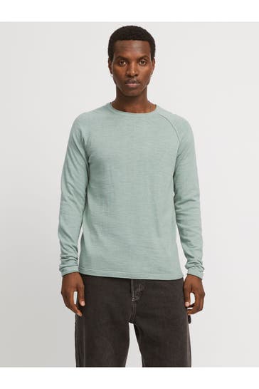 JACK & JONES Strickpullover graugrün