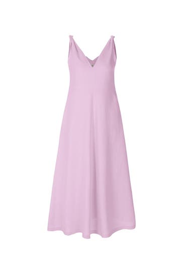 RIANI Leinenkleid helllila