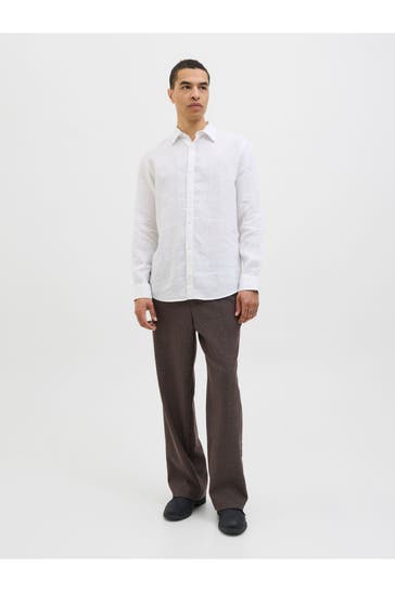JACK & JONES Leinenhemd Regular Fit