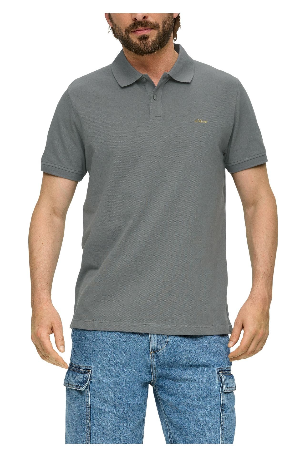 S.OLIVER Polo-Shirt steingrau, Bild 1