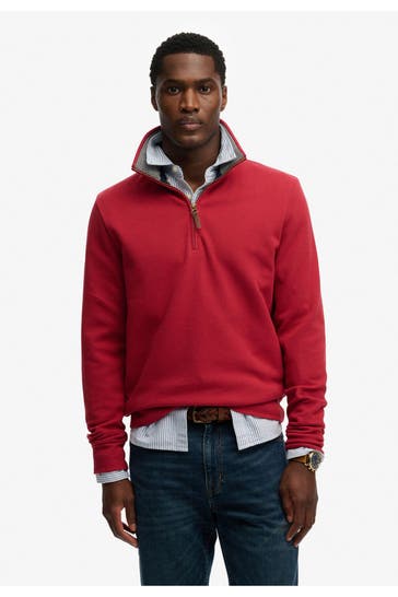 SUPERDRY Sweat-Troyer rot
