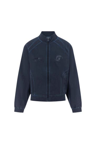 GUESS Sweatjacke 'Achille' dunkelblau