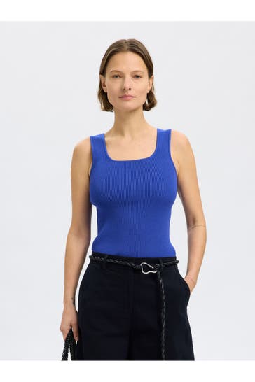 SELECTED Ripptop royalblau