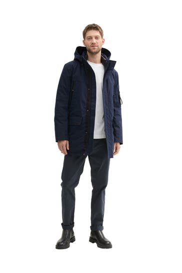 TOM TAILOR Wintermantel dunkelblau