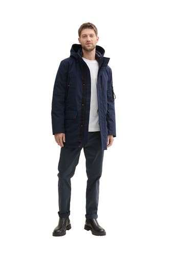 TOM TAILOR Wintermantel dunkelblau