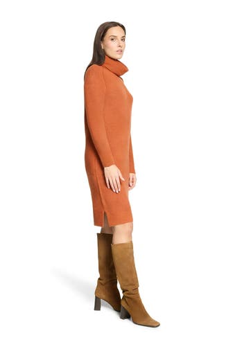 CARTOON Strickkleid rostrot