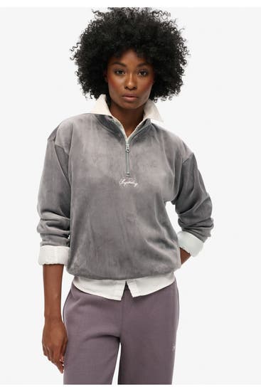 SUPERDRY - Sweat-Troyer steingrau