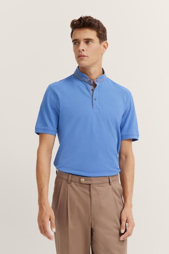 BUGATTI Polo-Shirt azurblau
