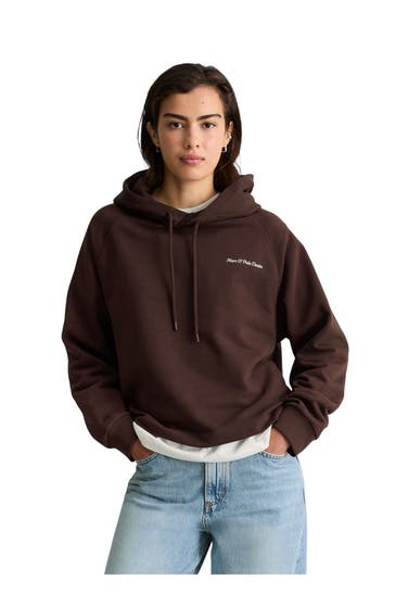 MARC O'POLO DENIM Burgundy Hoodie