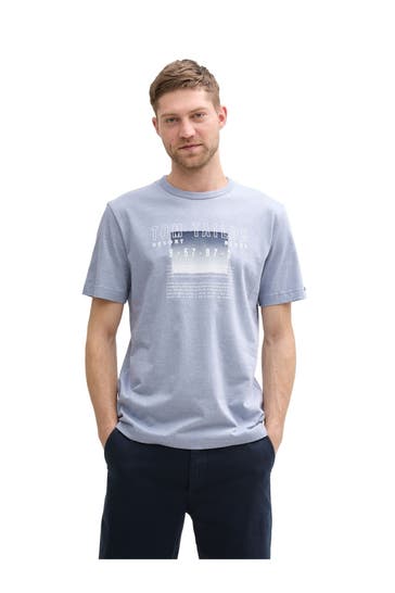 TOM TAILOR T-Shirt hellblau