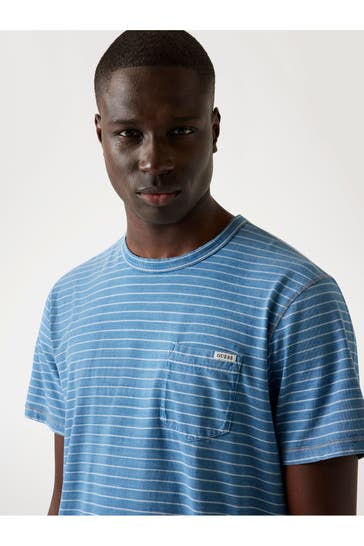 GUESS T-Shirt blau