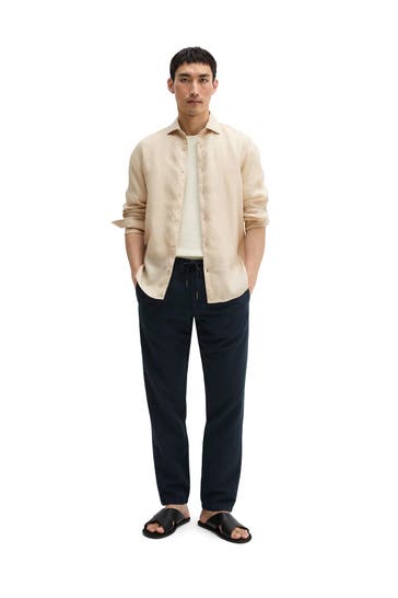 MARC O'POLO Leinenhemd Shaped Fit