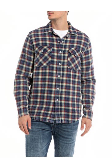 REPLAY Flanellhemd kariert