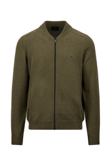 FYNCH-HATTON Strickjacke moosgrün