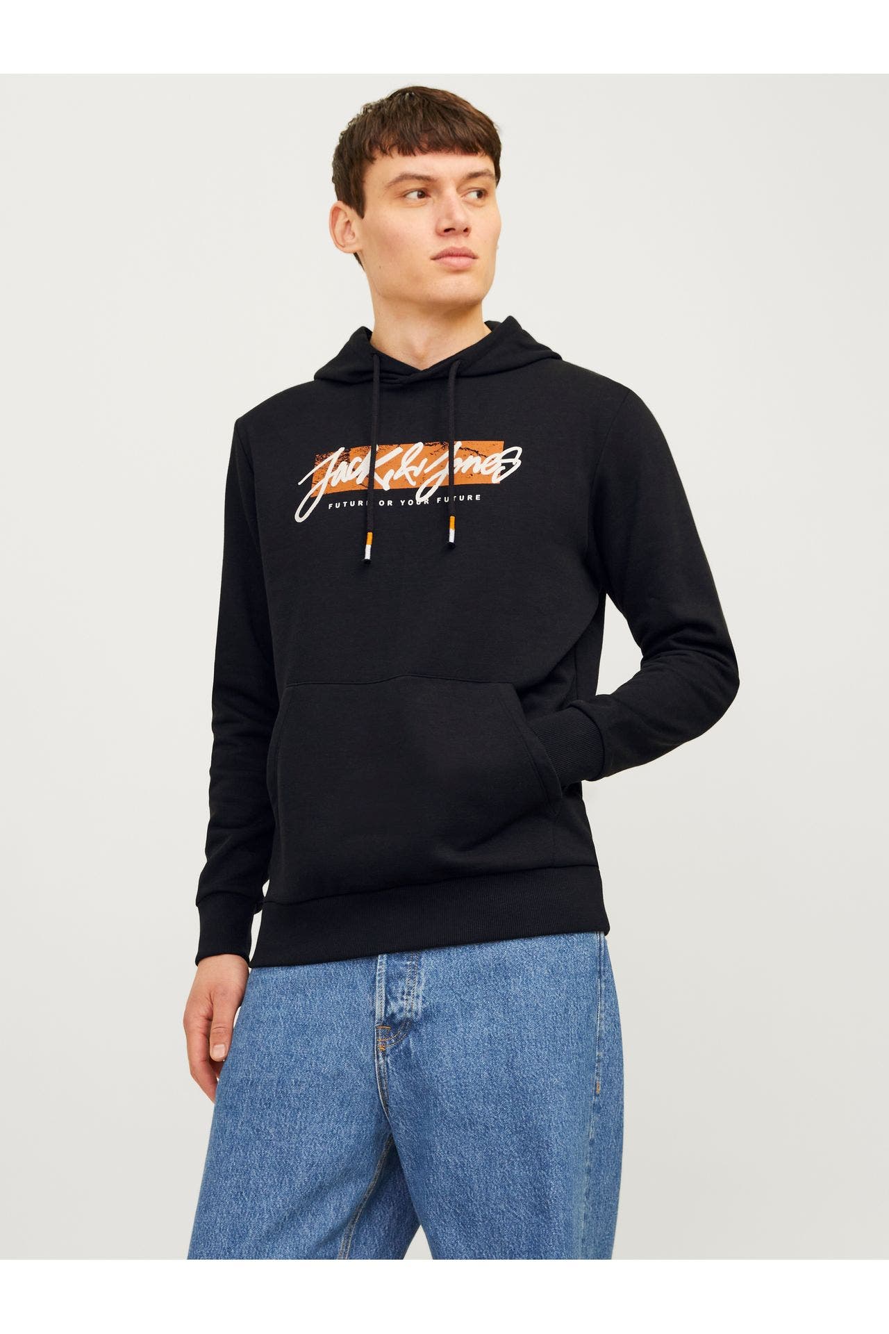JACK & JONES Hoodie schwarz, Bild 1