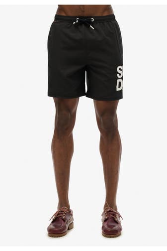 SUPERDRY Badeshorts schwarz