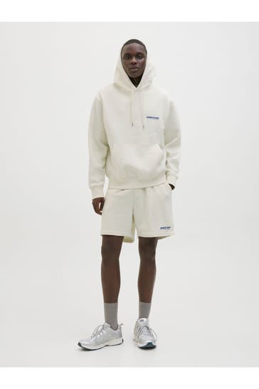 JACK & JONES Sweat-Shorts 'Jpstkarl Union' vanille