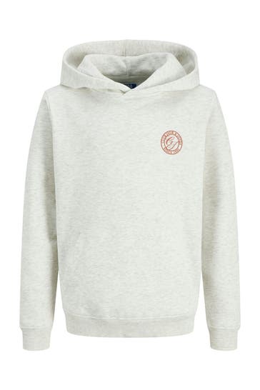 JACK & JONES Hoodie hellgrau