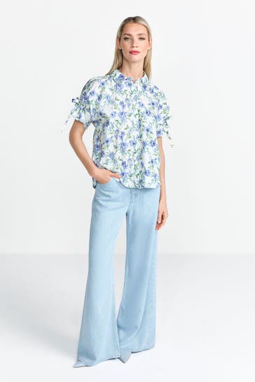 RICH & ROYAL Kurzarmbluse floral