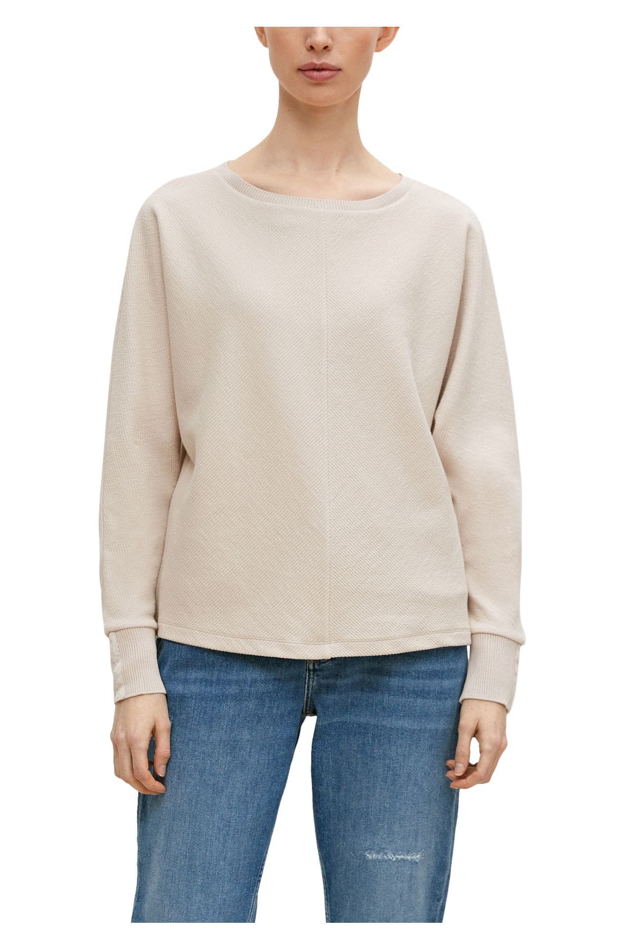 COMMA, Sweatshirt beige, Bild 1