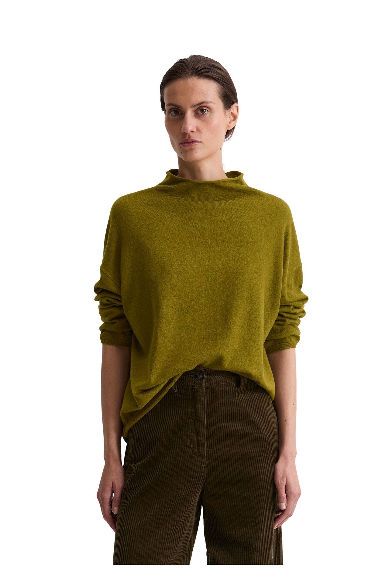 MARC O'POLO Strickpullover oliv, Bild 1