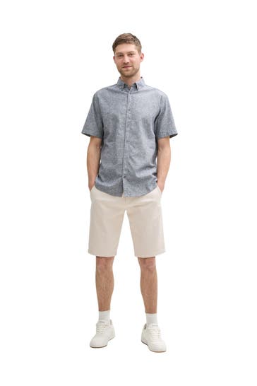 TOM TAILOR Chino-Shorts creme
