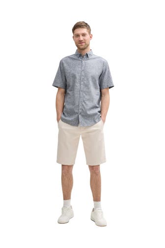 TOM TAILOR Chino-Shorts creme