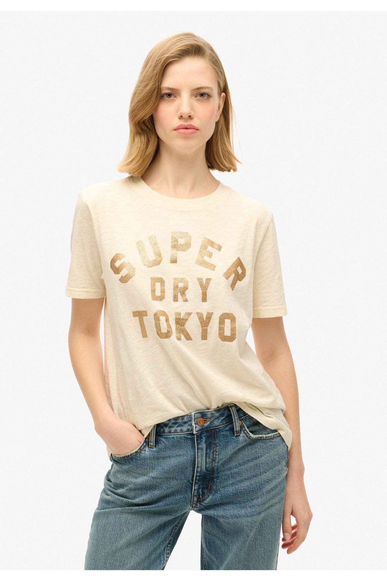 SUPERDRY T-Shirt creme, Bild 1