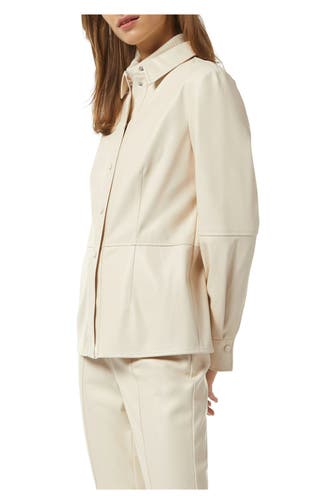 COMMA, Kunstlederjacke creme