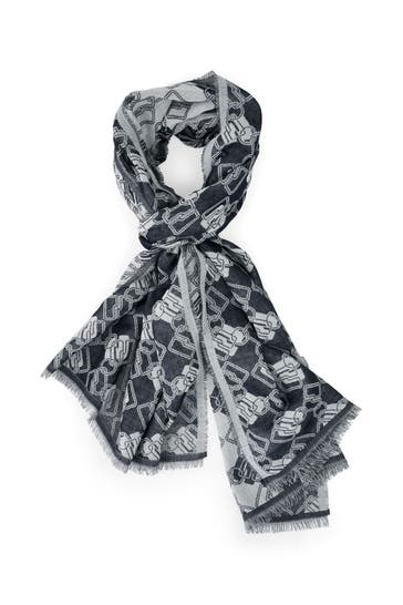MARC CAIN Patterned shawl