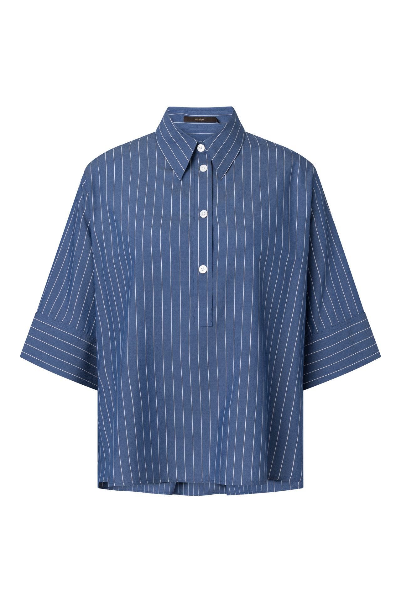 WINDSOR. Casual-Bluse Hemd blau gestreift, Bild 1