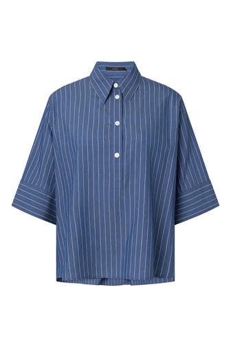 WINDSOR. Casual-Bluse Hemd blau gestreift