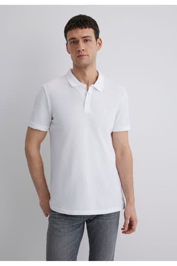 MAVI Polo-Shirt weiß