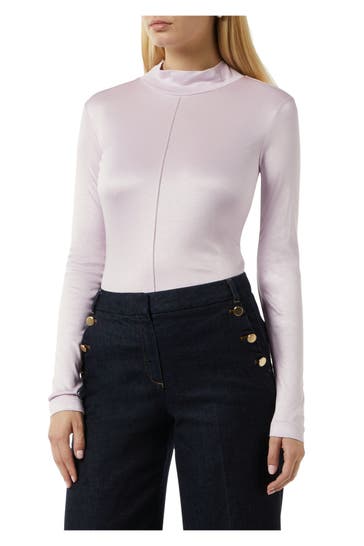 COMMA, Langarmshirt lavendel 