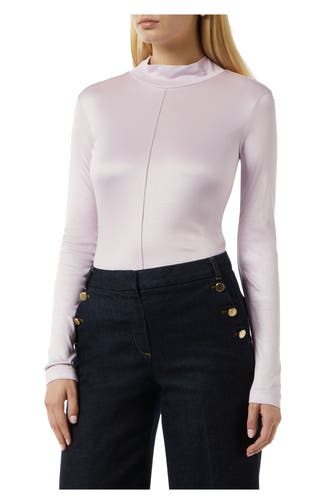 COMMA, Langarmshirt lavendel