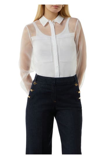 COMMA, Casual-Bluse weiß
