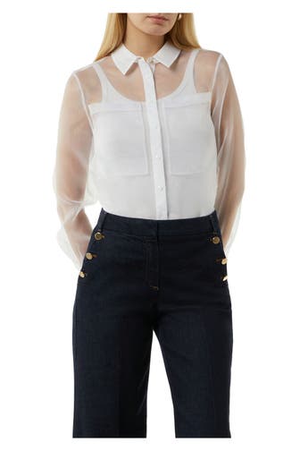 COMMA, Casual-Bluse weiß