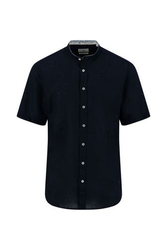 FYNCH-HATTON Kurzarmhemd nachtblau Regular Fit