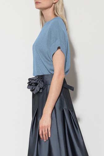 LUISA CERANO Strickshirt taubenblau