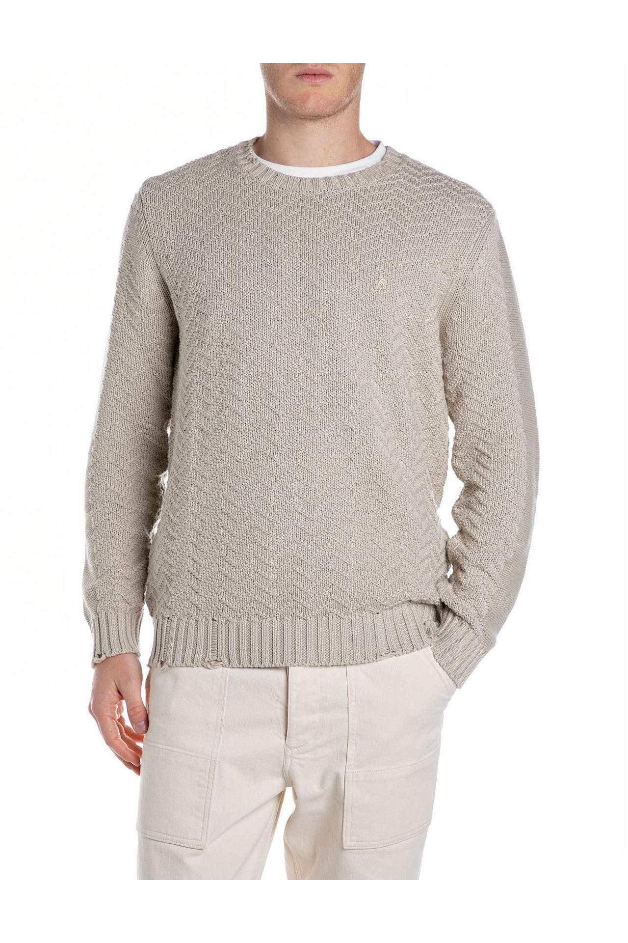 REPLAY Strickpullover beige, Bild 1