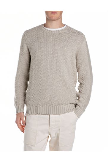 REPLAY Strickpullover beige