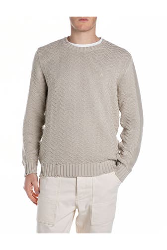 REPLAY Strickpullover beige