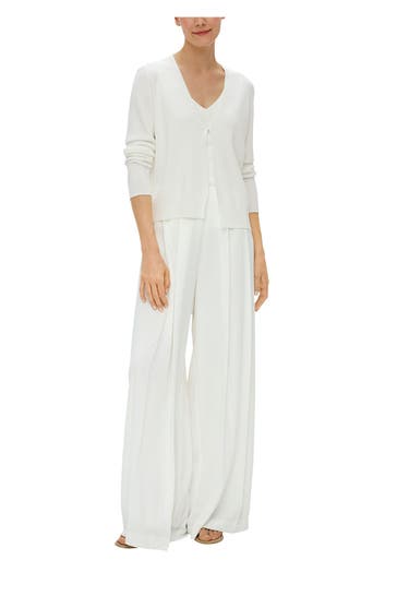 S.OLIVER BLACK LABEL Strickjacke weiß