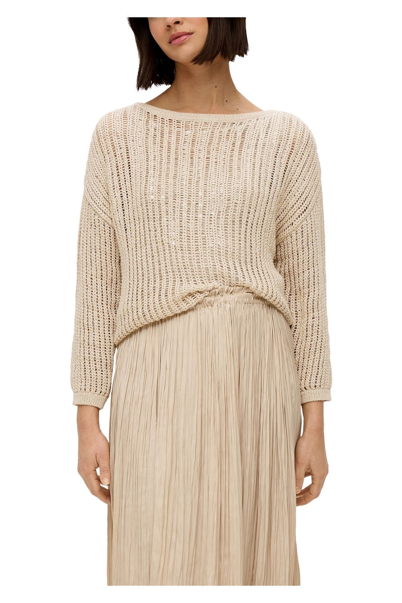 S.OLIVER BLACK LABEL Strickpullover beige, Bild 1