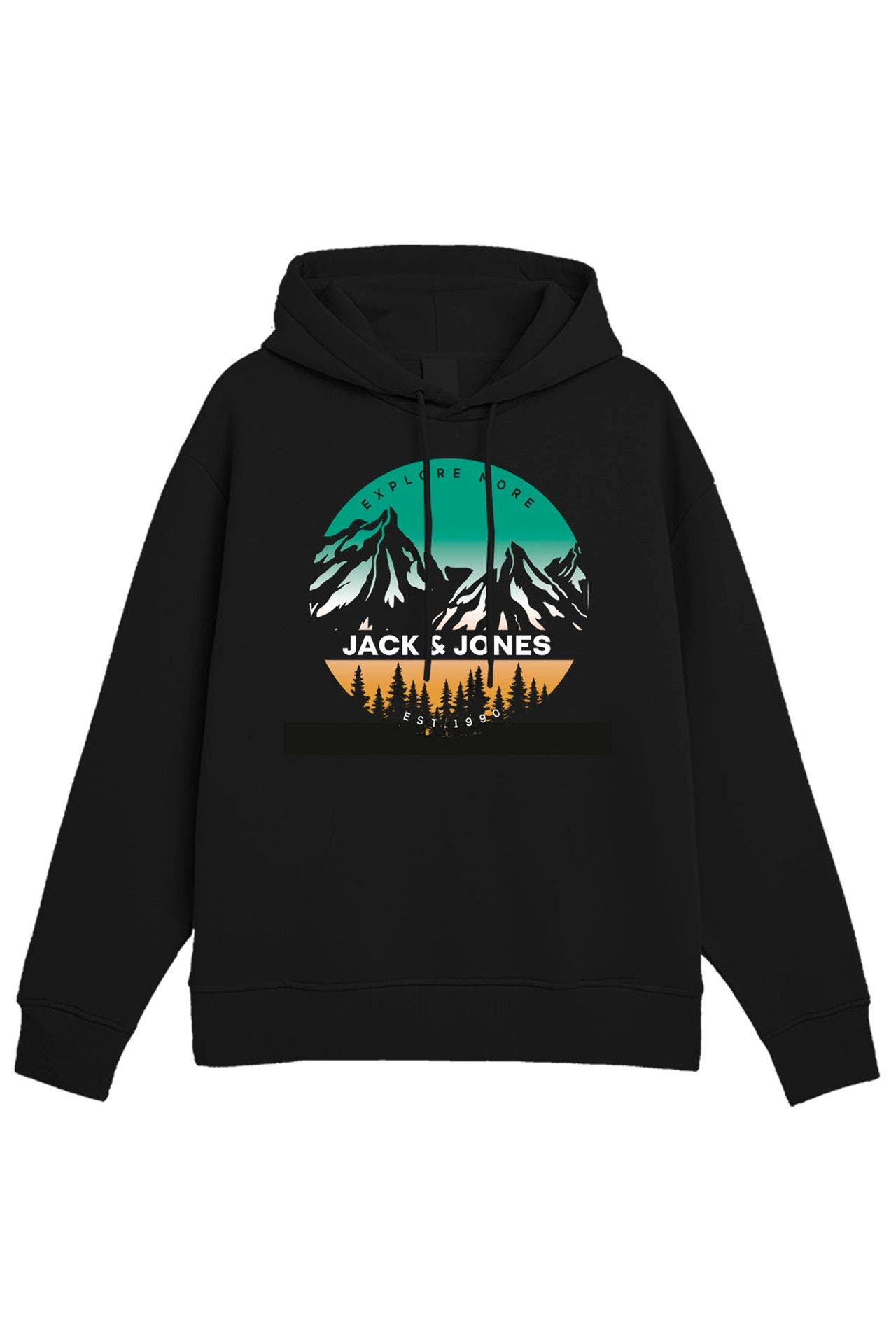 JACK & JONES Hoodie schwarz, Bild 1