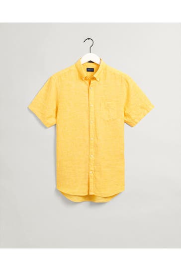GANT Leinenhemd sonnengelb