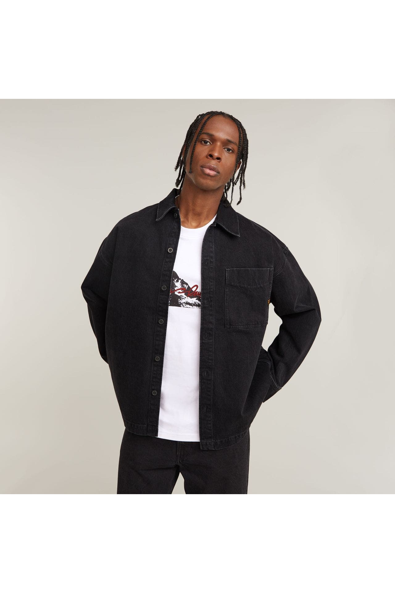 G-STAR Jeanshemd schwarz, Bild 1